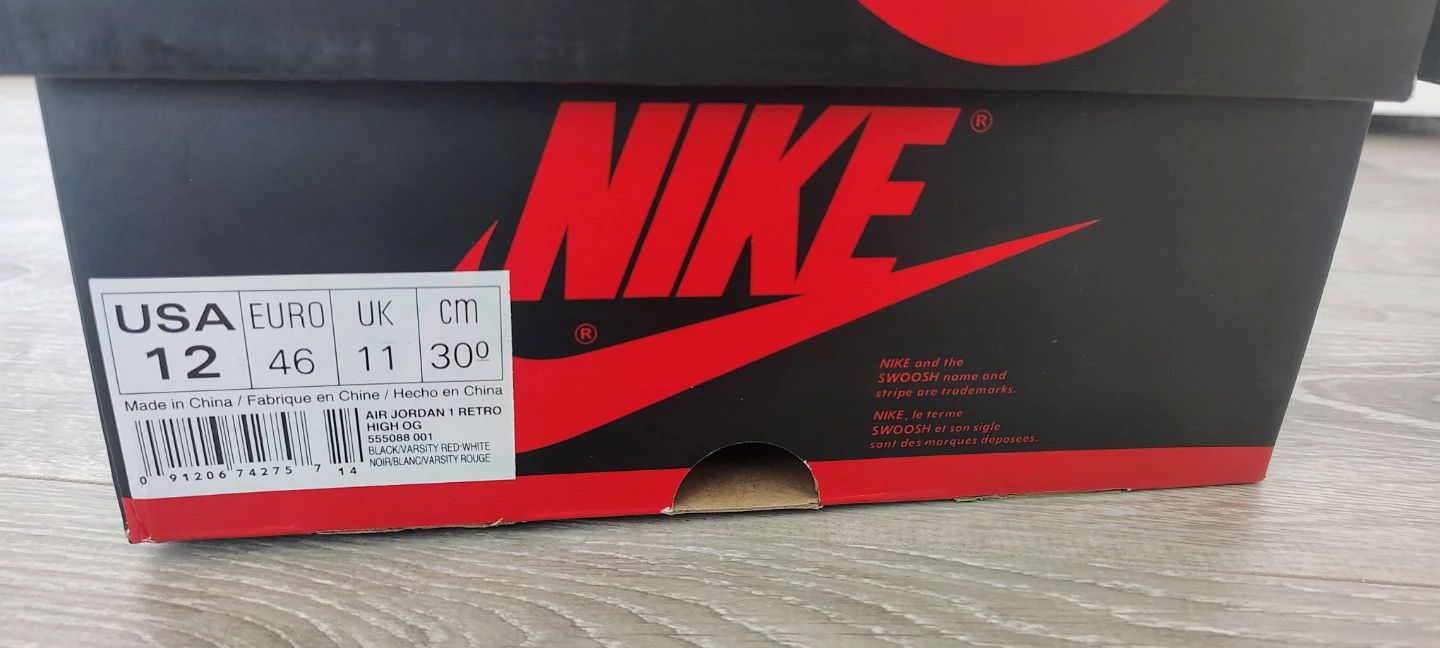 Air Jordan 1 High OG "Bred" - photo 3