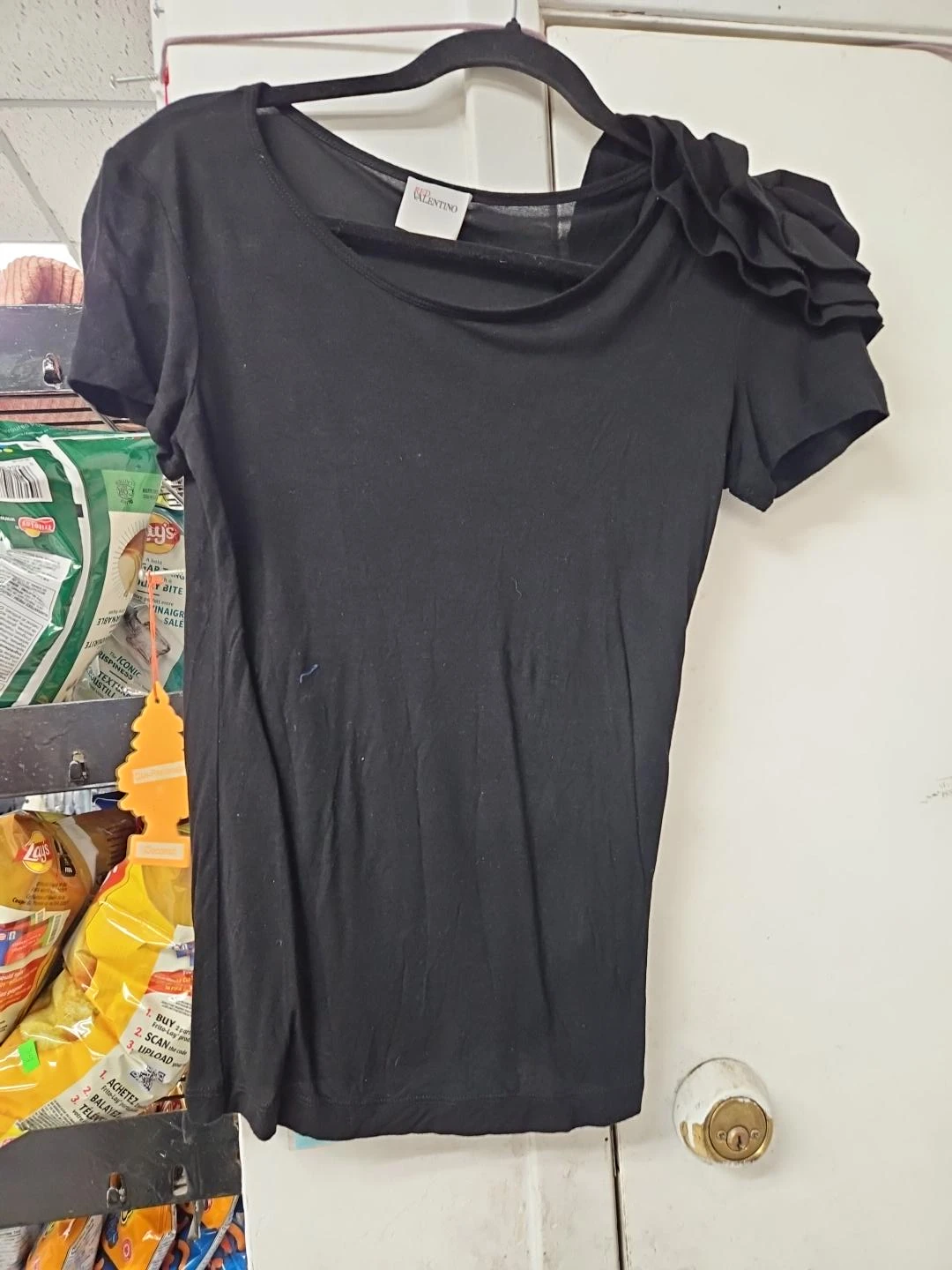 Valentino Black Rose Embellished Top - photo 2