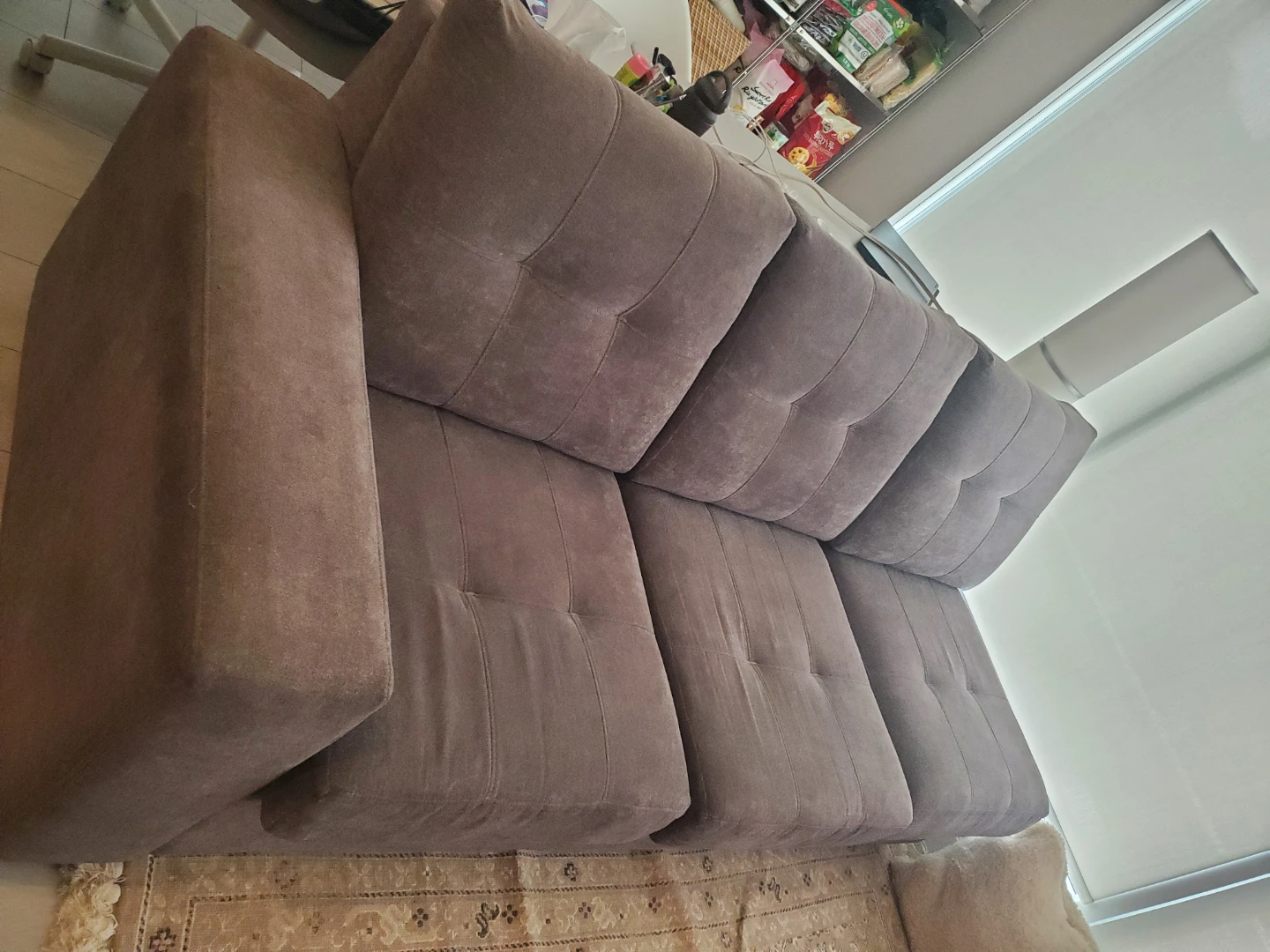 Cozy 3-Seta Grey Tufted Sofa - photo 3