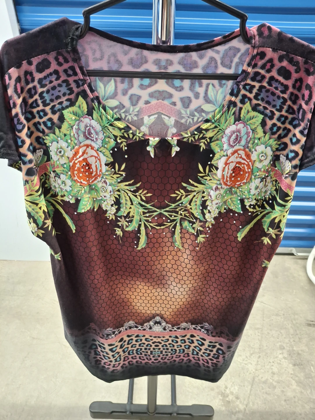 Women's Graphic Leopard Print Dress