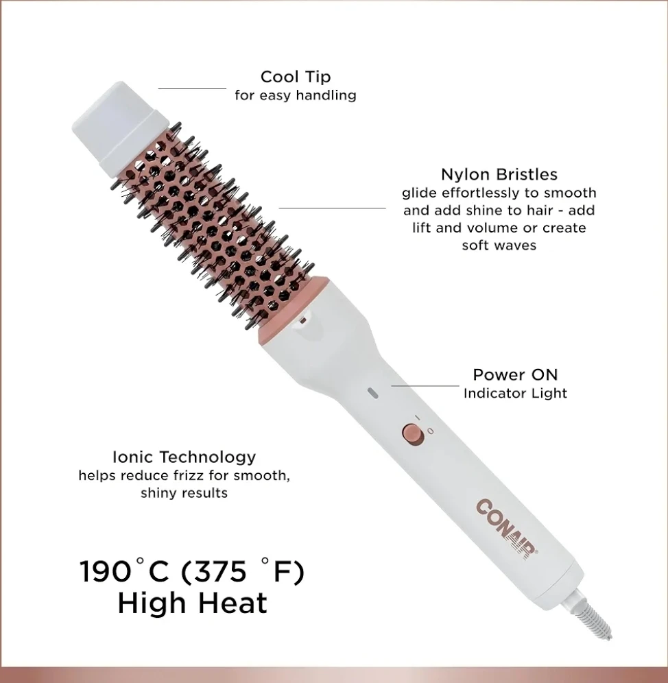Conair Double Ceramic Thermal Round Brush 1 1/4 inch - photo 4