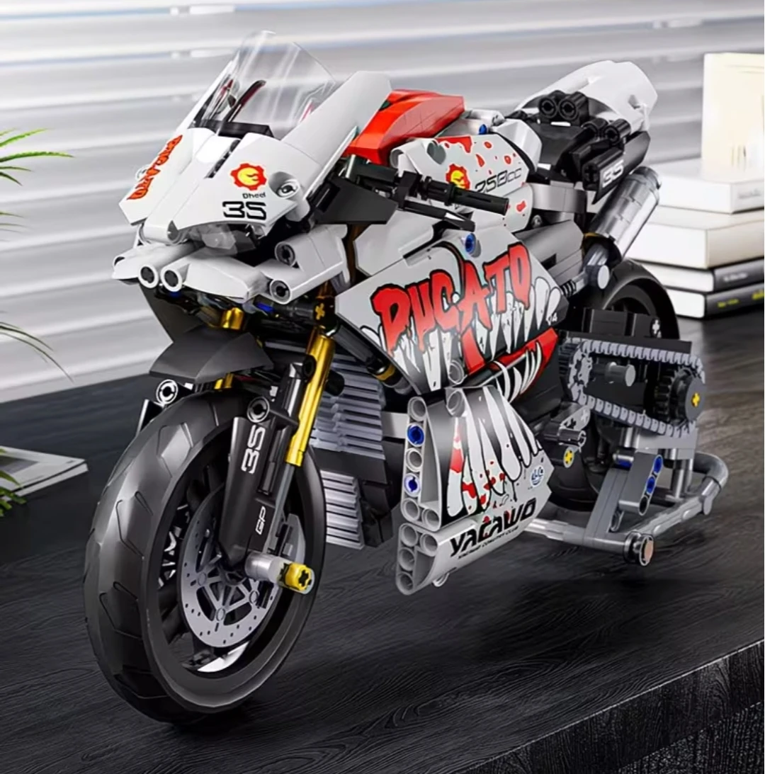 MOTORBIKE BUILDING BLOCKS SET NEW