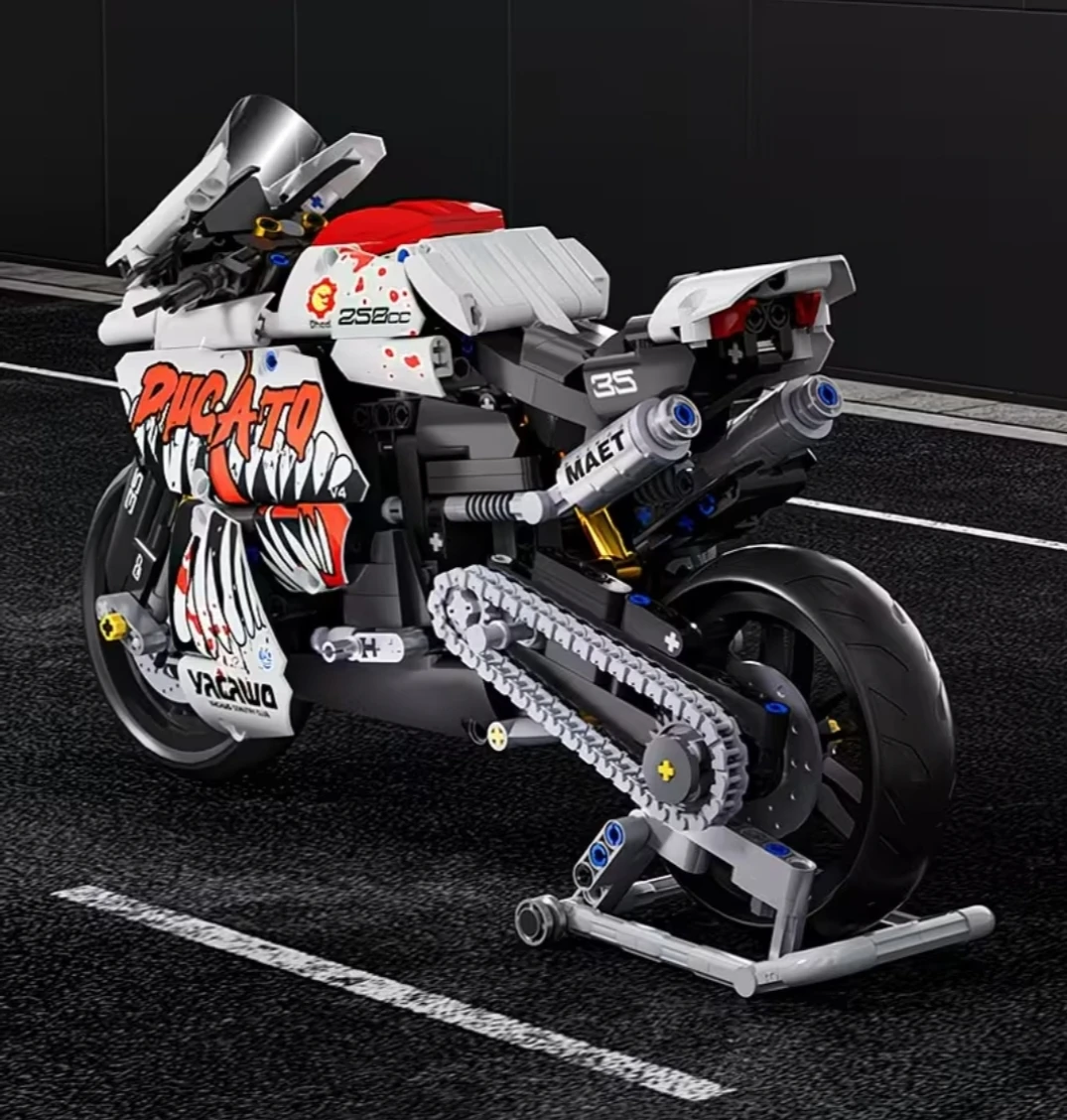 MOTORBIKE BUILDING BLOCKS SET NEW - photo 3
