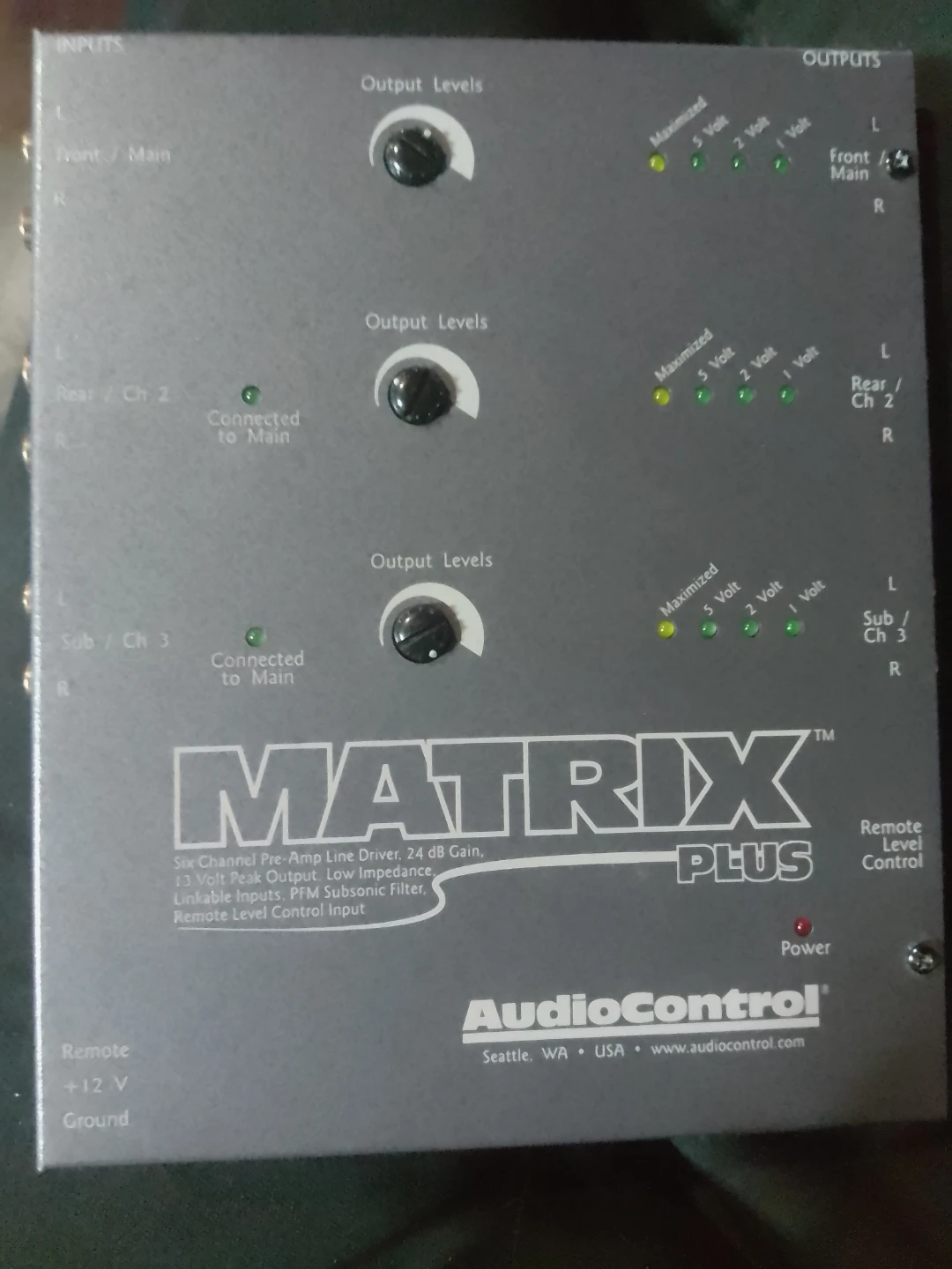 AudioControl Matrix Plus Six Channel Pre-Amp Line Driver - photo 3