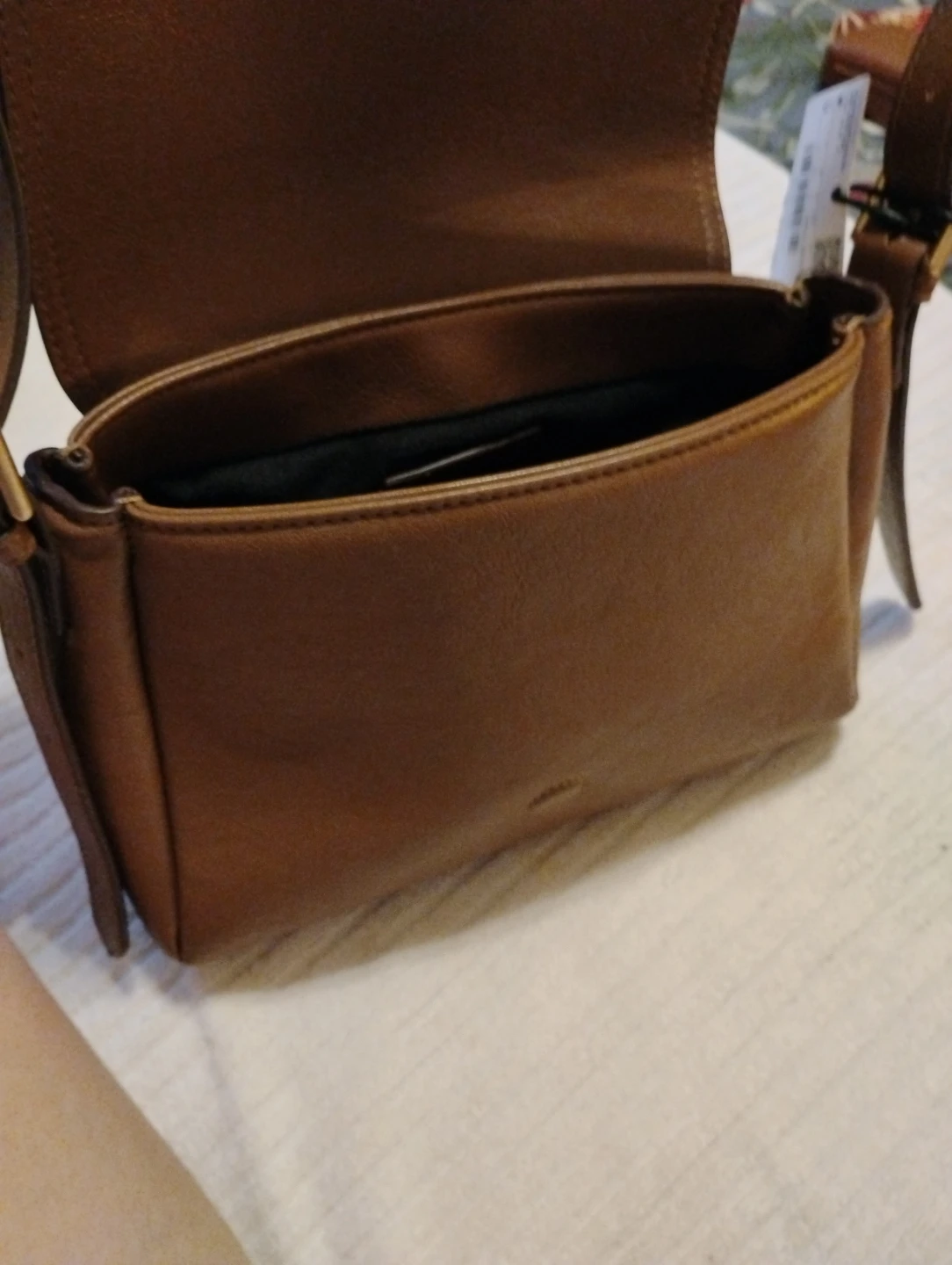 MNG Brown Leather Crossbody Bag - photo 3