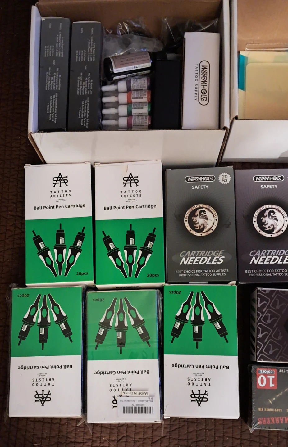 Tattoo Supply Lot: Cartridge Needles & Ball Point Pen Cartridges - photo 3