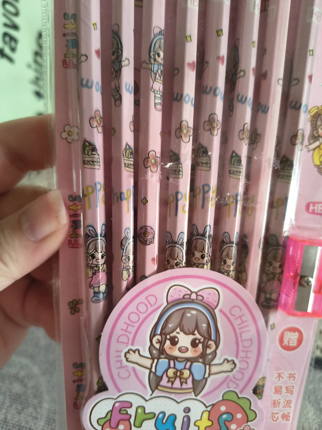 BACK TO SCHOOL!! Fruits Pink HB Pencil Set with Sharpener - photo 2