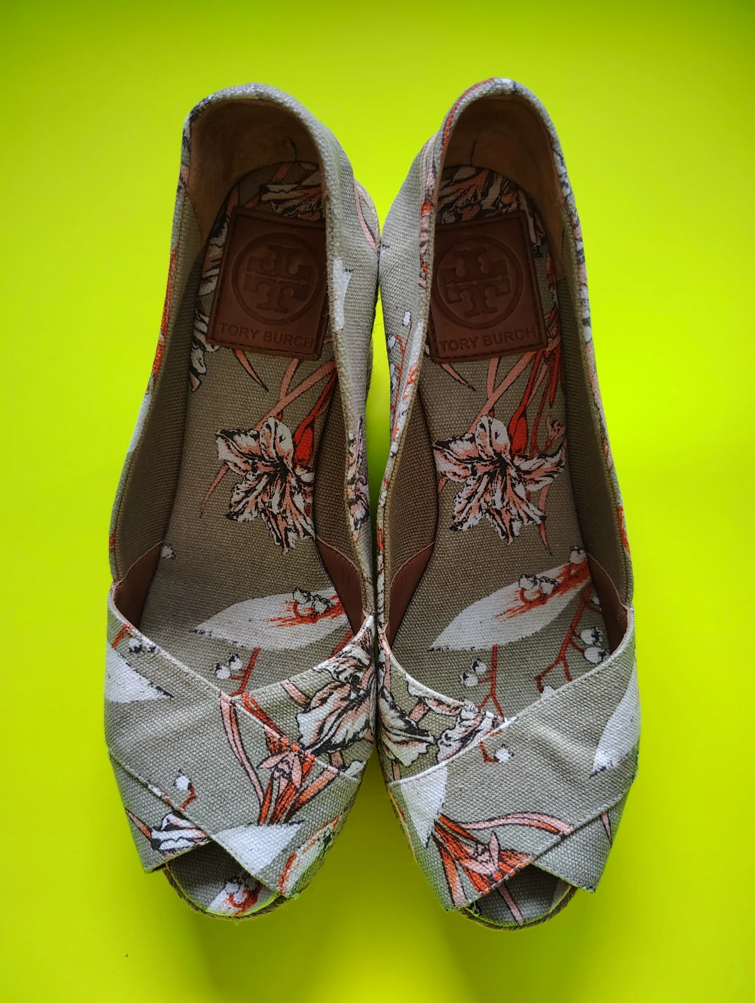 Tory Burch Floral Wedge Espadrilles 🌸