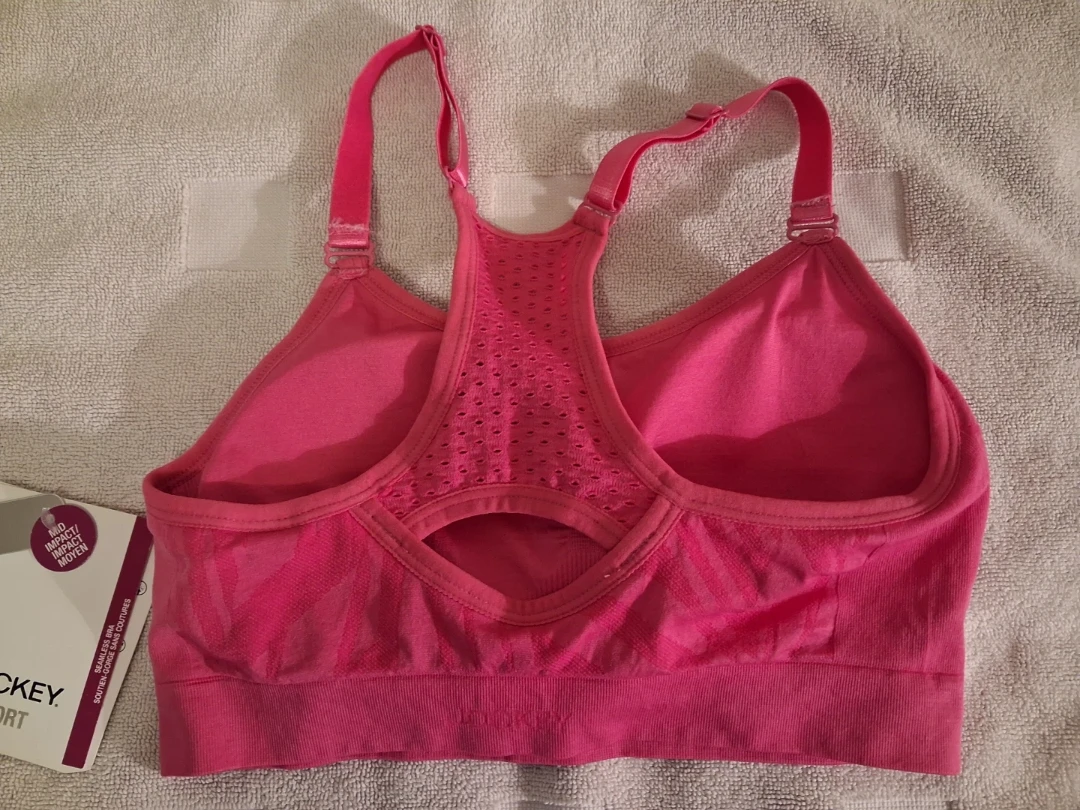 Jockey Sport Pink Seamless Sports Bra - photo 2