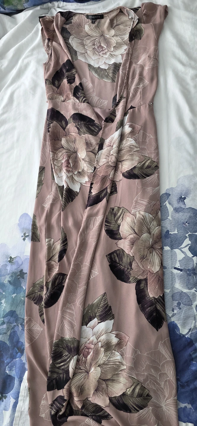 Dynamite Floral Wrap Dress