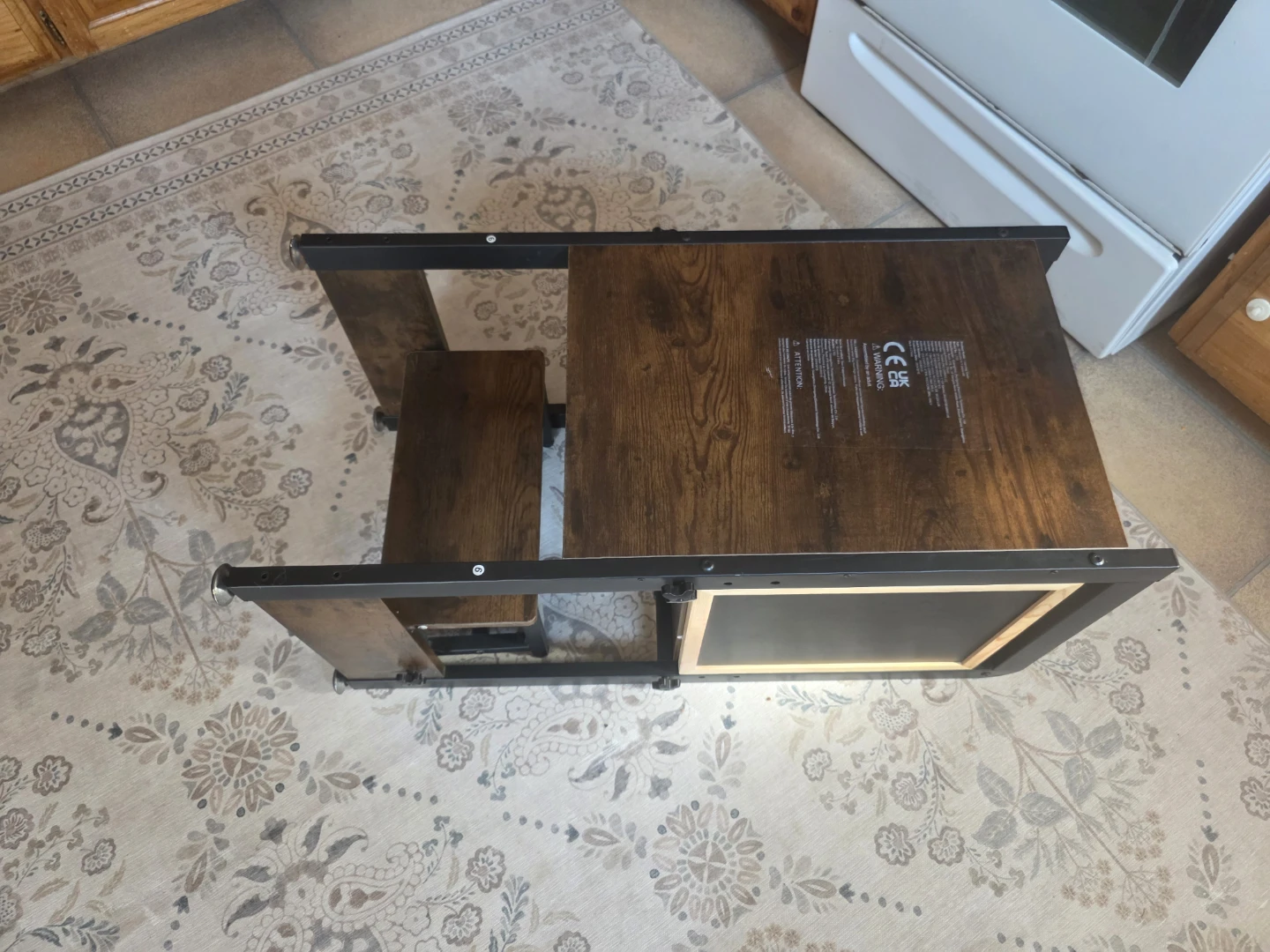 Wooden Kitchen Helper Stool with Chalkboard - photo 3