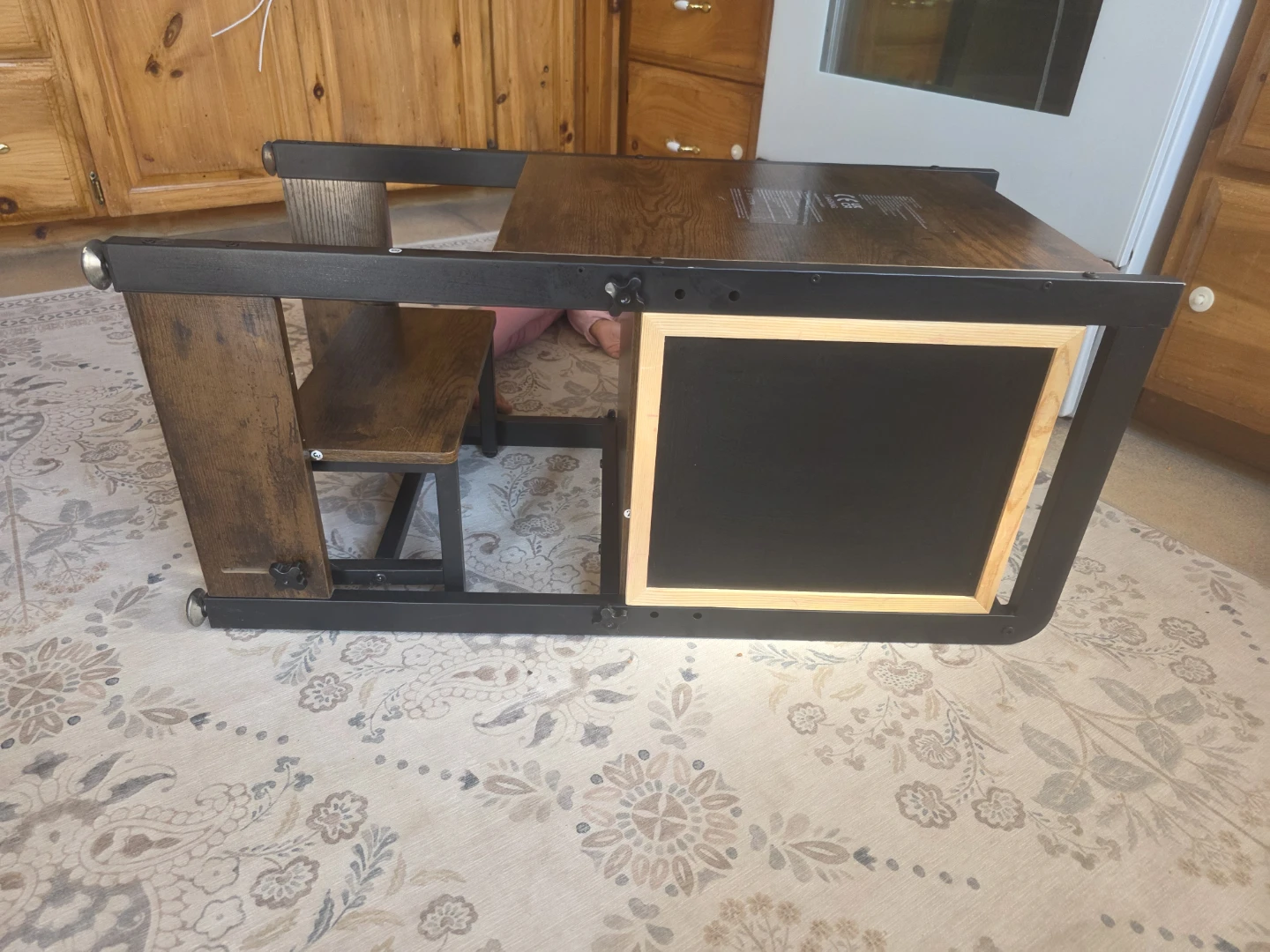 Wooden Kitchen Helper Stool with Chalkboard - photo 5