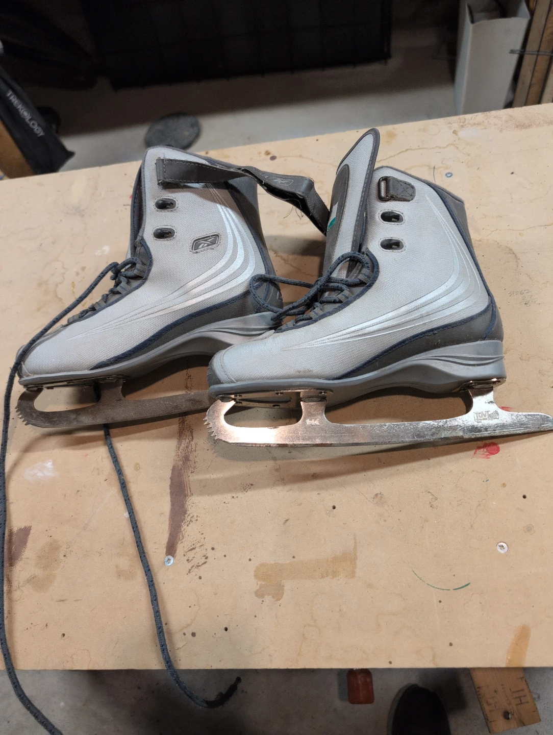Reebok silver figure skates
