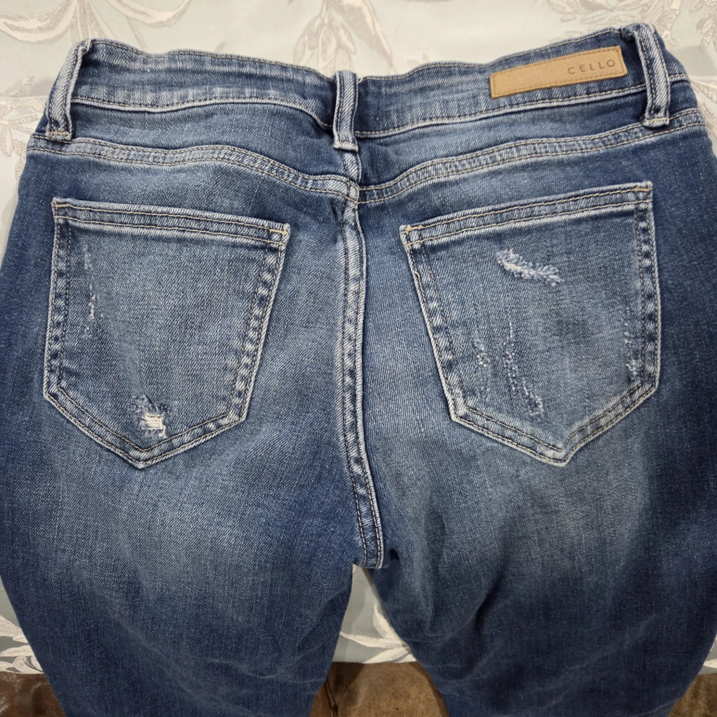 Cello Distressed Blue Jeans Size 1 - photo 4