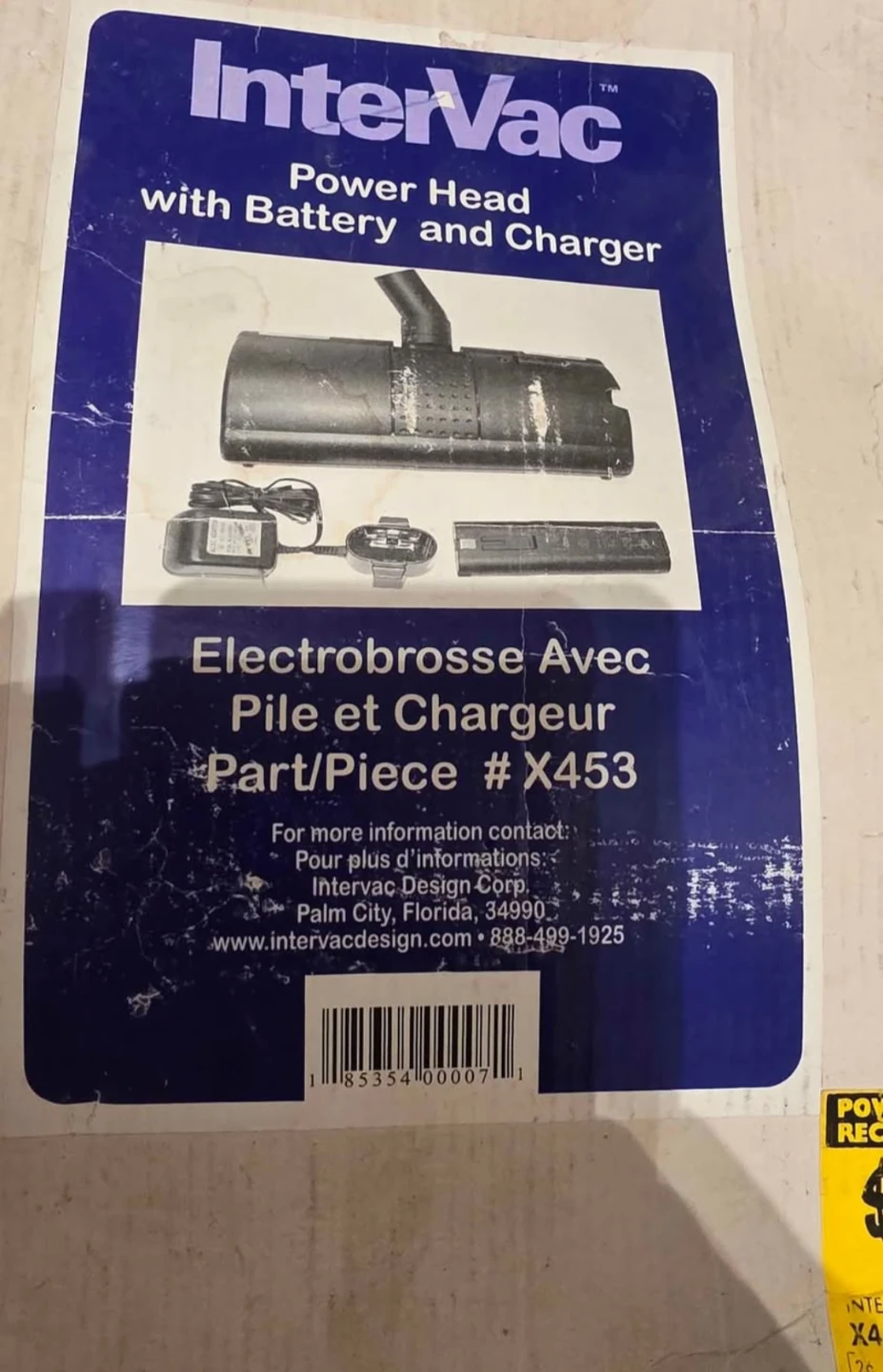 InterVac Power Head with Battery and Charger Part/Piece # X453 - photo 2