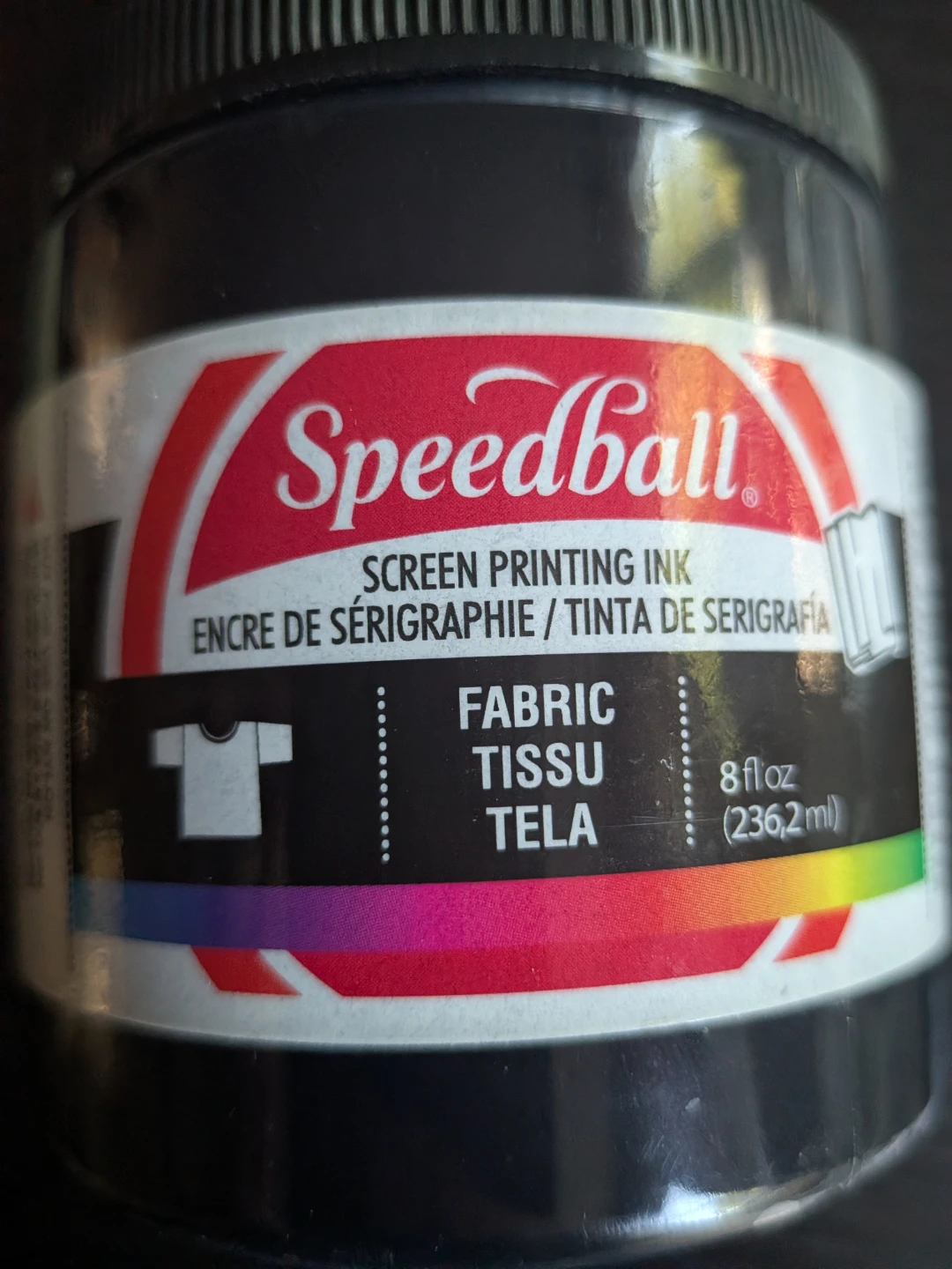 Speedball screen prying ink BLACK unopened 8fl oz - photo 2