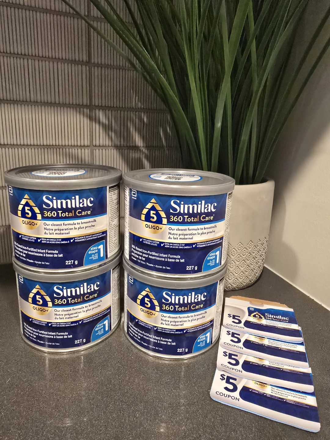 Similac 360 Total Care (908g Total / 4 Tins) + $20 Coupons