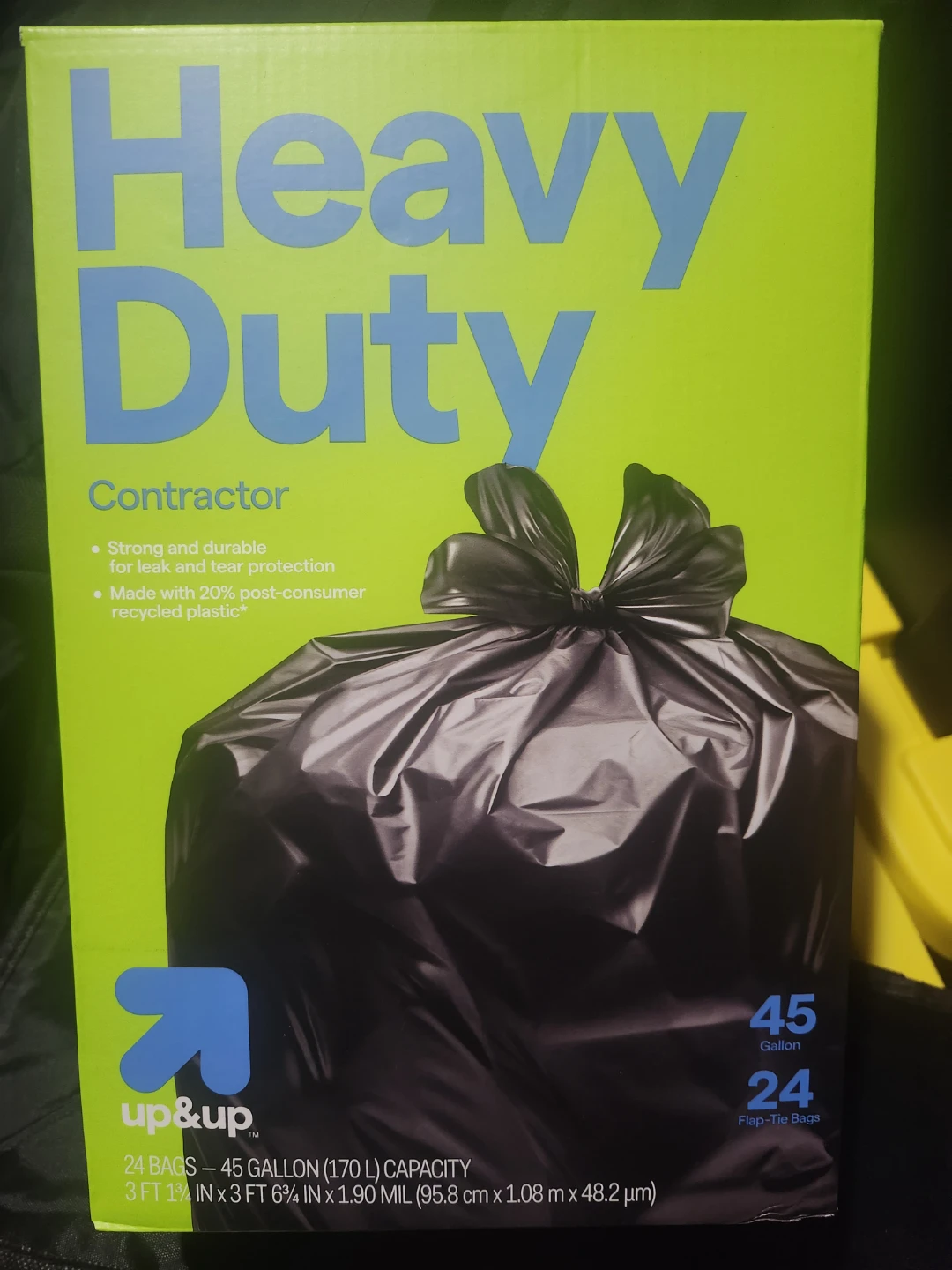 Up & Up Heavy Duty Contractor Trash Bags - 45 Gallon