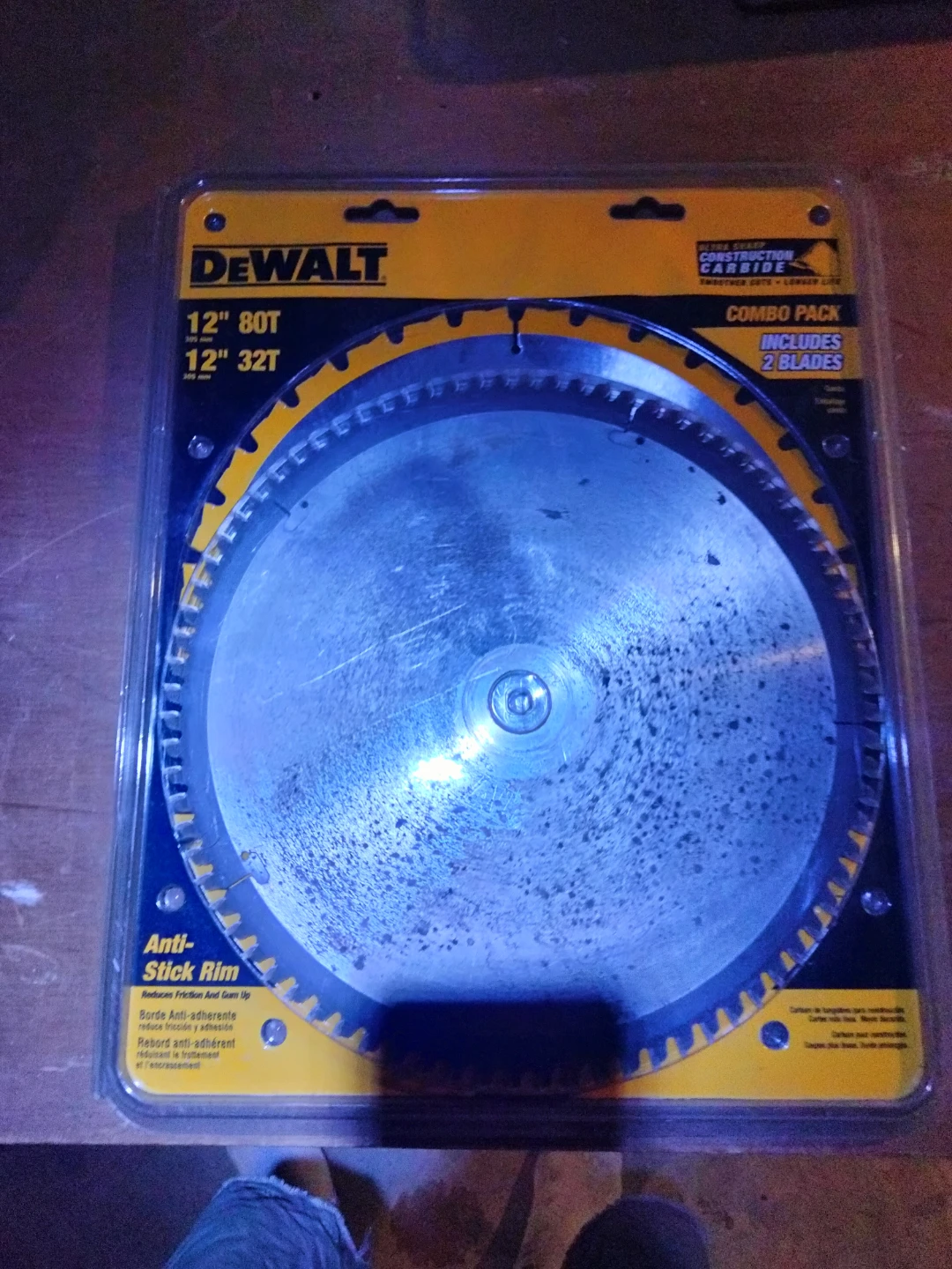 DEWALT 12-inch Construction Combo Pack Saw Blades (80T & 32T)