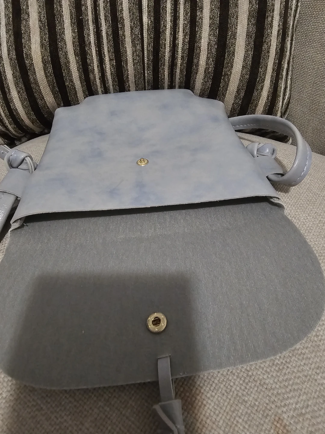 Light Blue Crossbody Bag with Tassel - photo 5