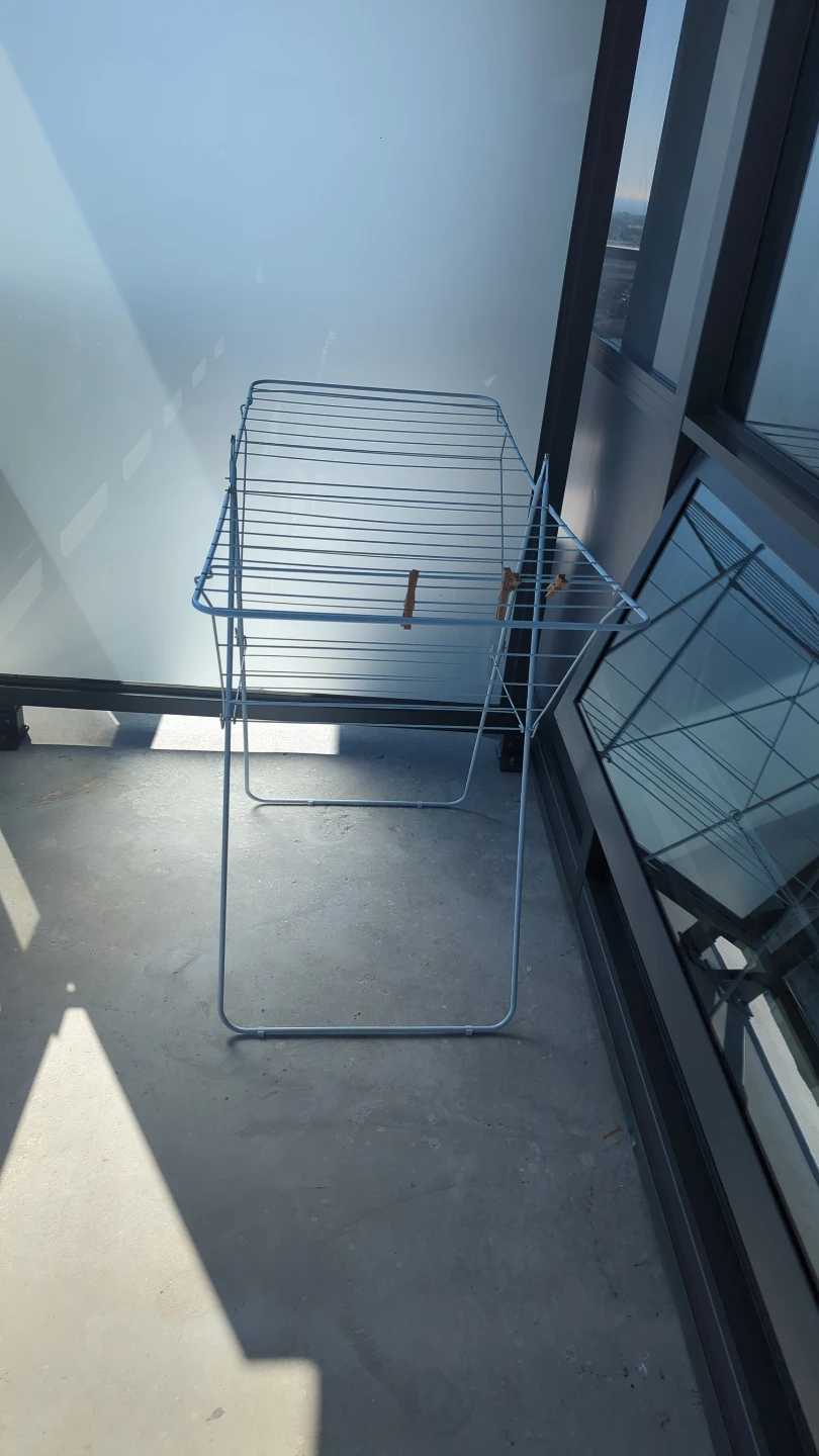 Collapsible Clothes Drying Rack, Bookshelf - photo 2