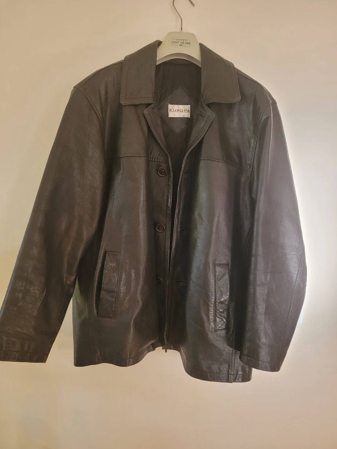 EUROPA Black Leather Jacket