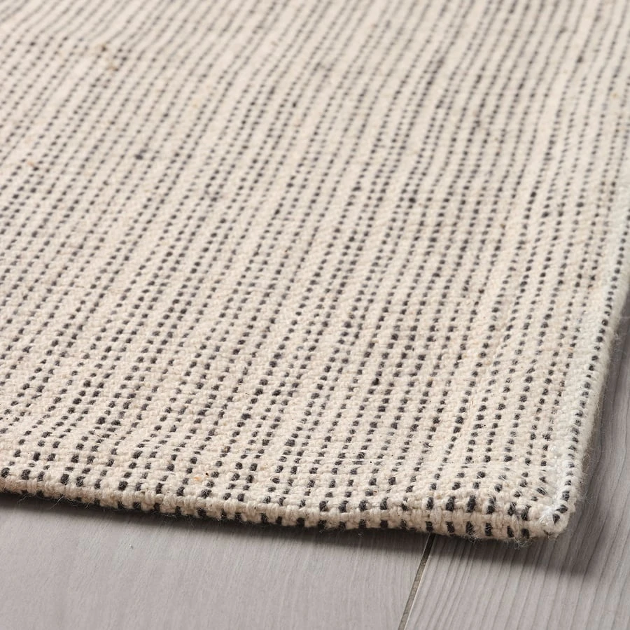 IKEA TIPHEDE rug, flatwoven, natural/black - photo 2