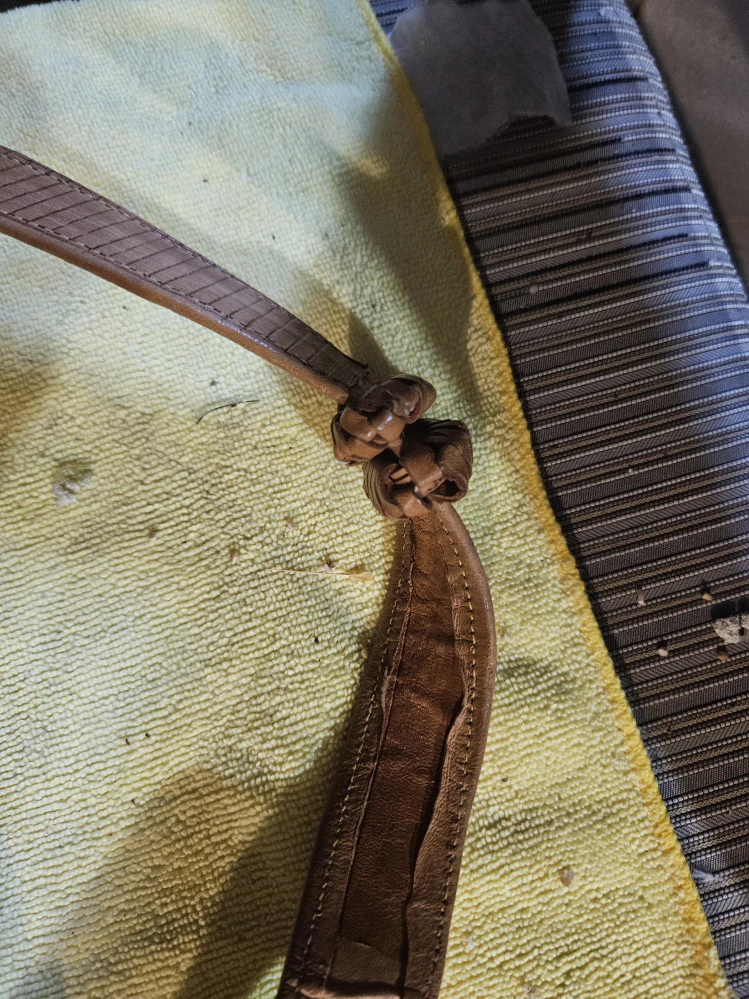 Brown Leather Hand-tooled Shoulder Bag - photo 5