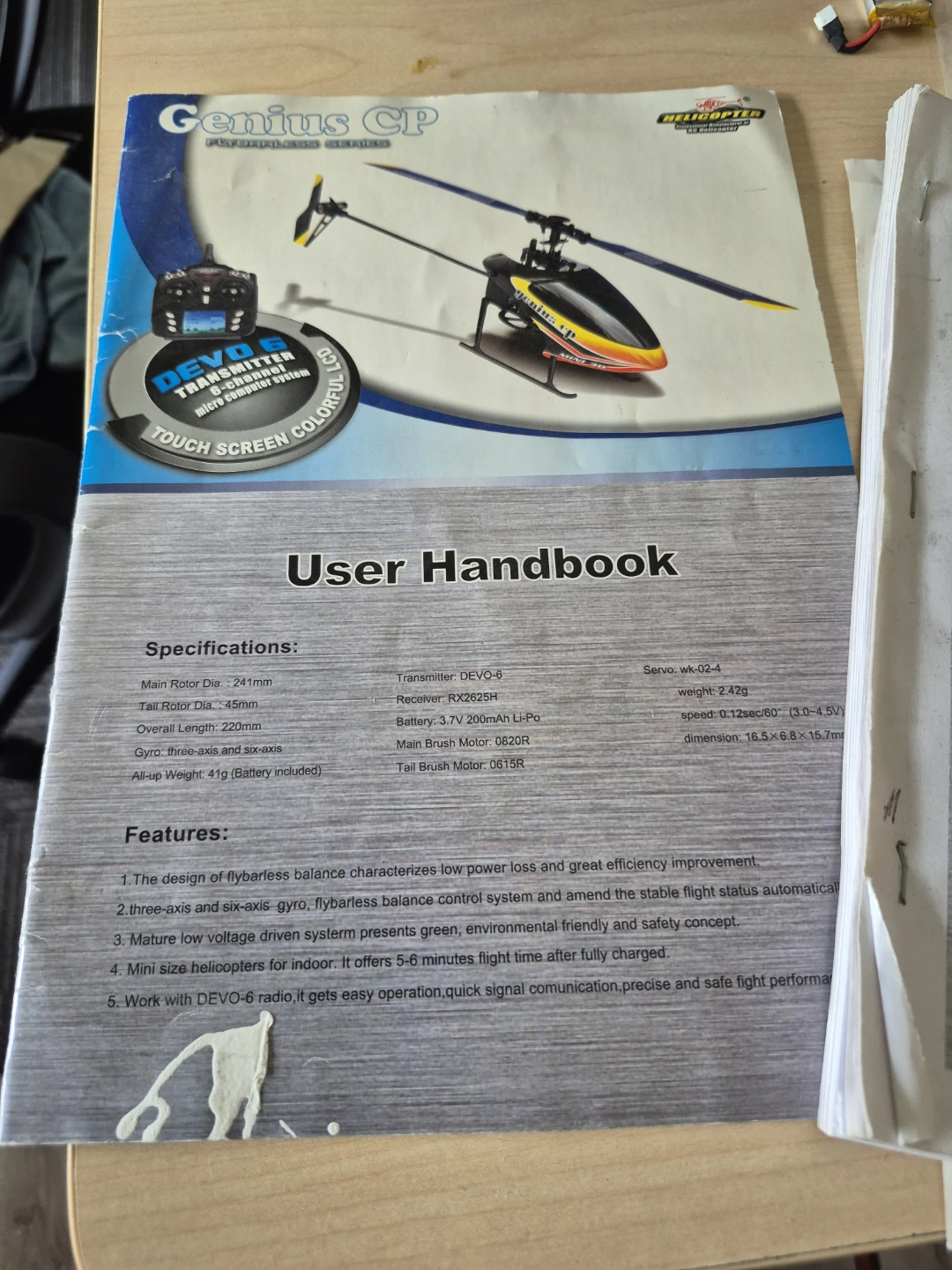Walkera Genius CP Helicopter with Devo Transmitter - photo 3