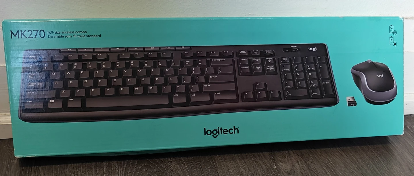 Brand new packed pair of Logitech wireless keyboard and mouse