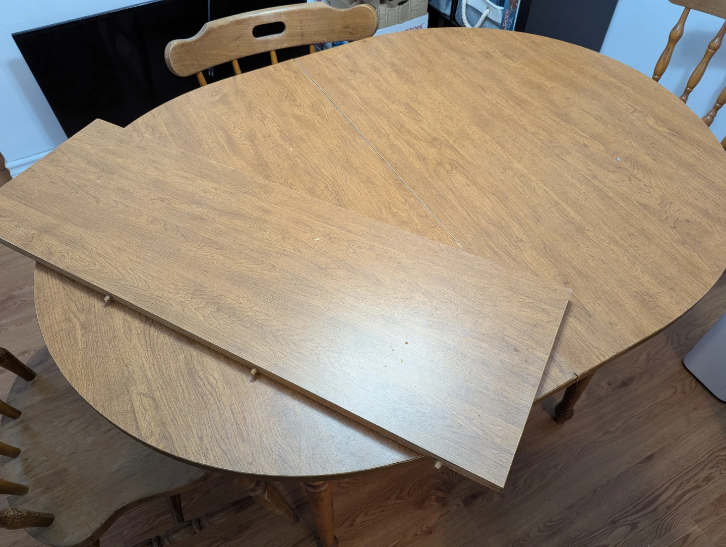 Wooden Dining Table Set with 4 Chairs