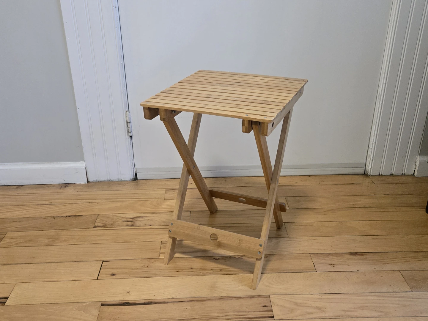 Bamboo Folding Side Table - photo 3