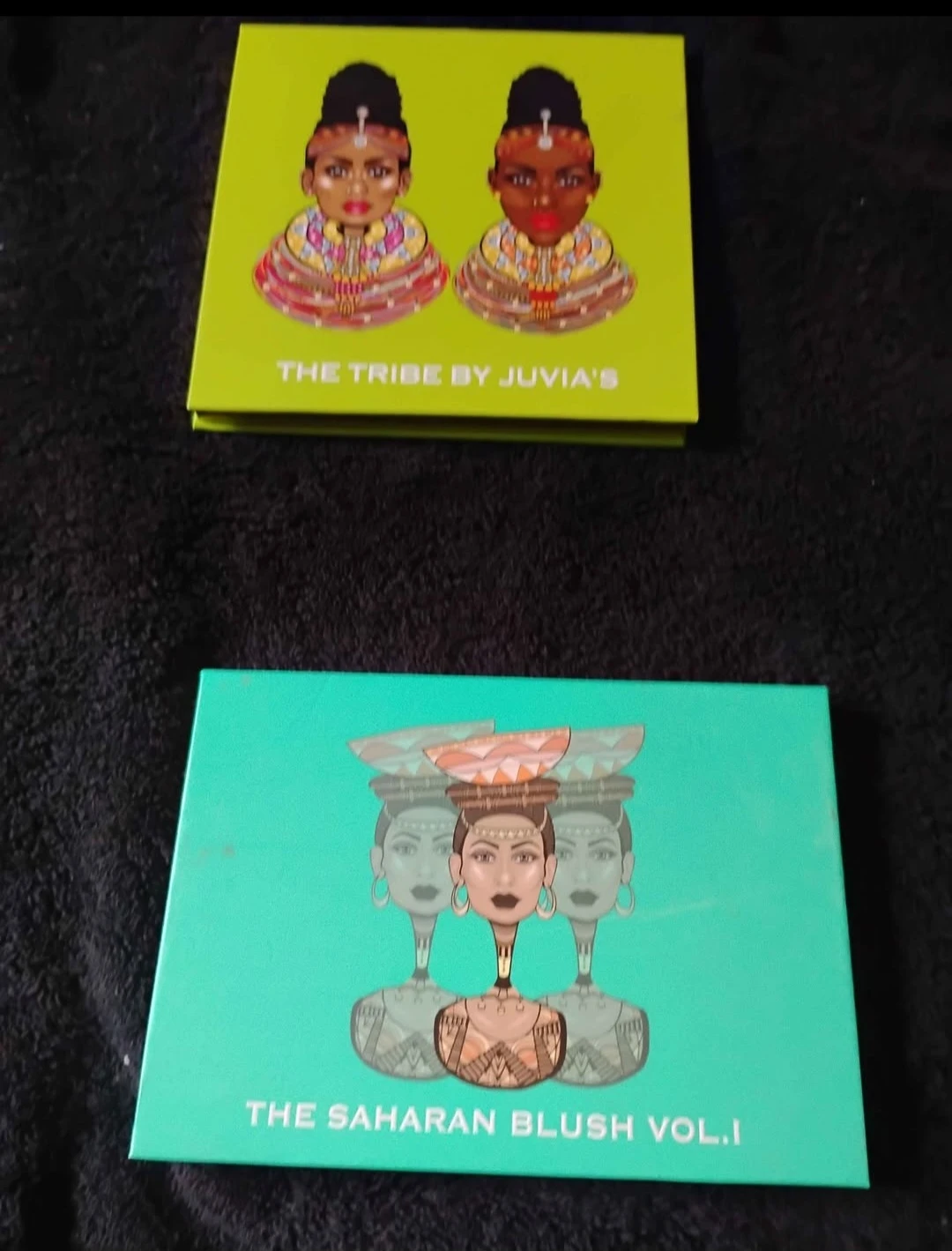 Juvia's eyeshadow and Blush Palettes