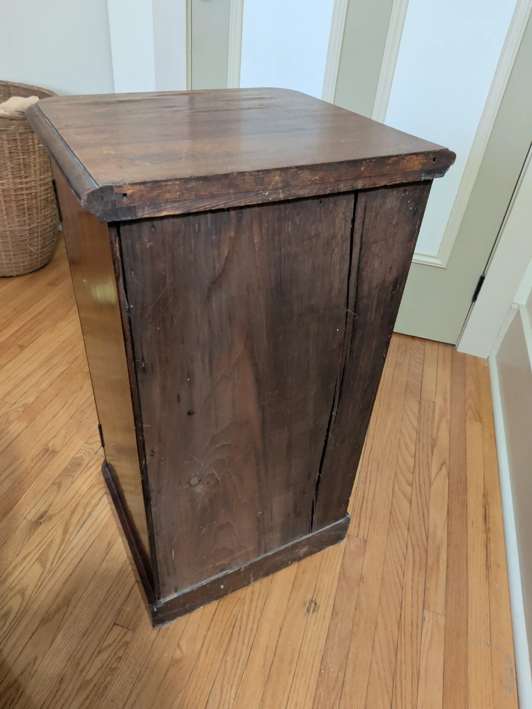 Vintage Wooden Side Table Cabinet - photo 5