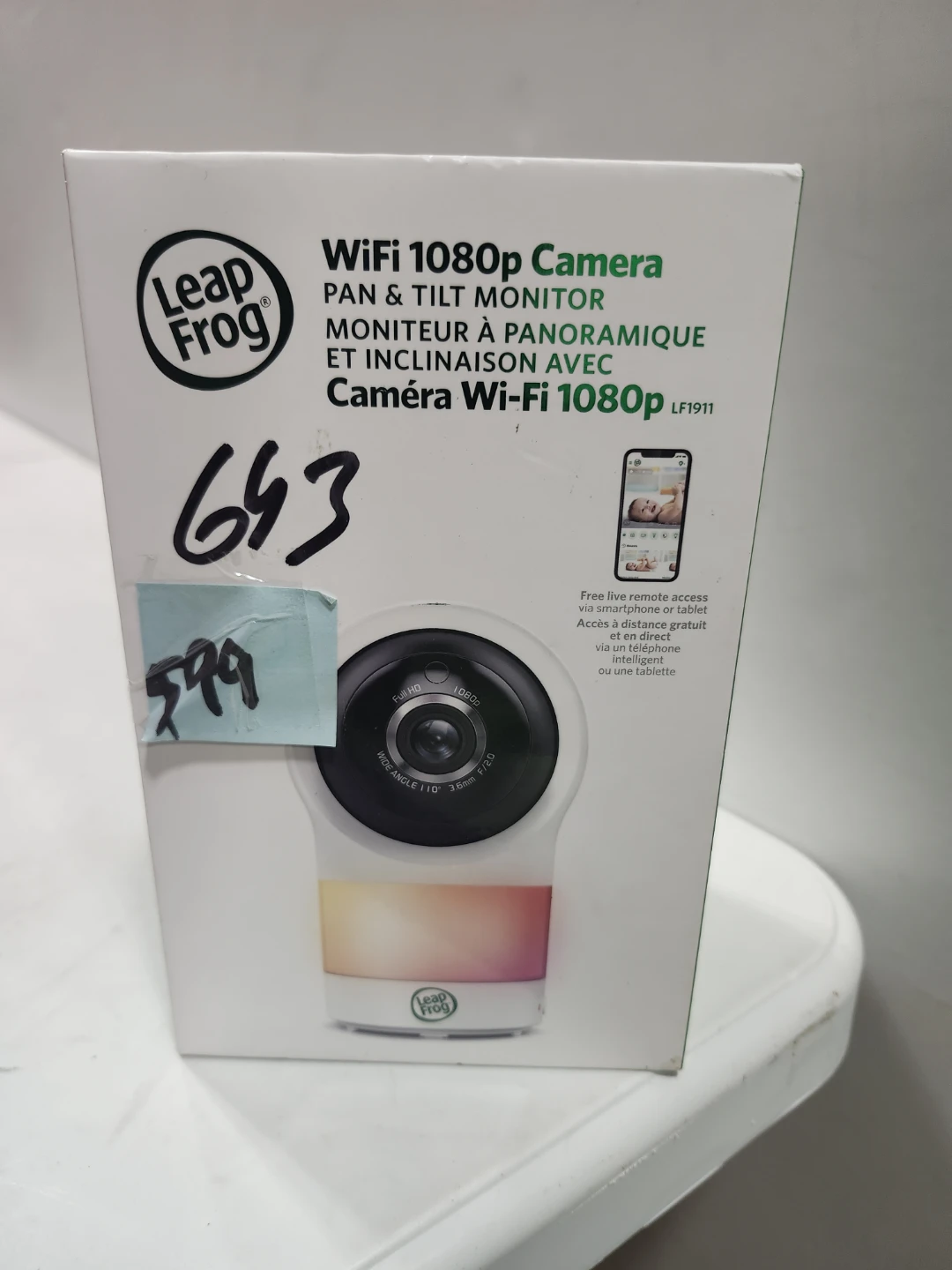 LeapFrog LF1911 1080p WiFi Remote Access 360 Video Baby Monitor - photo 4
