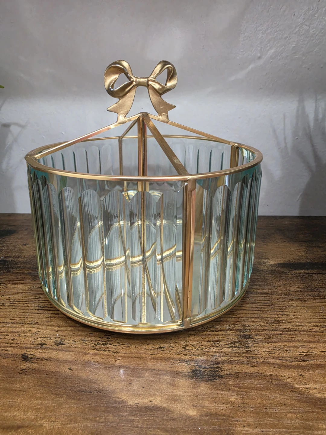 Gold Glass Organizer