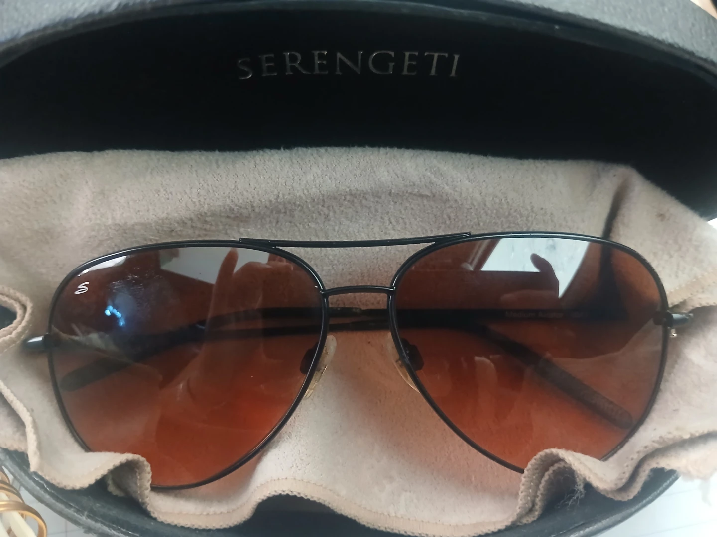 Serengeti Medium Aviator Sunglasses - photo 2