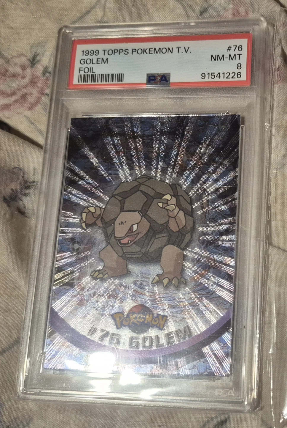 1999 Topps Pokemon Golem #76 Foil Trading Card