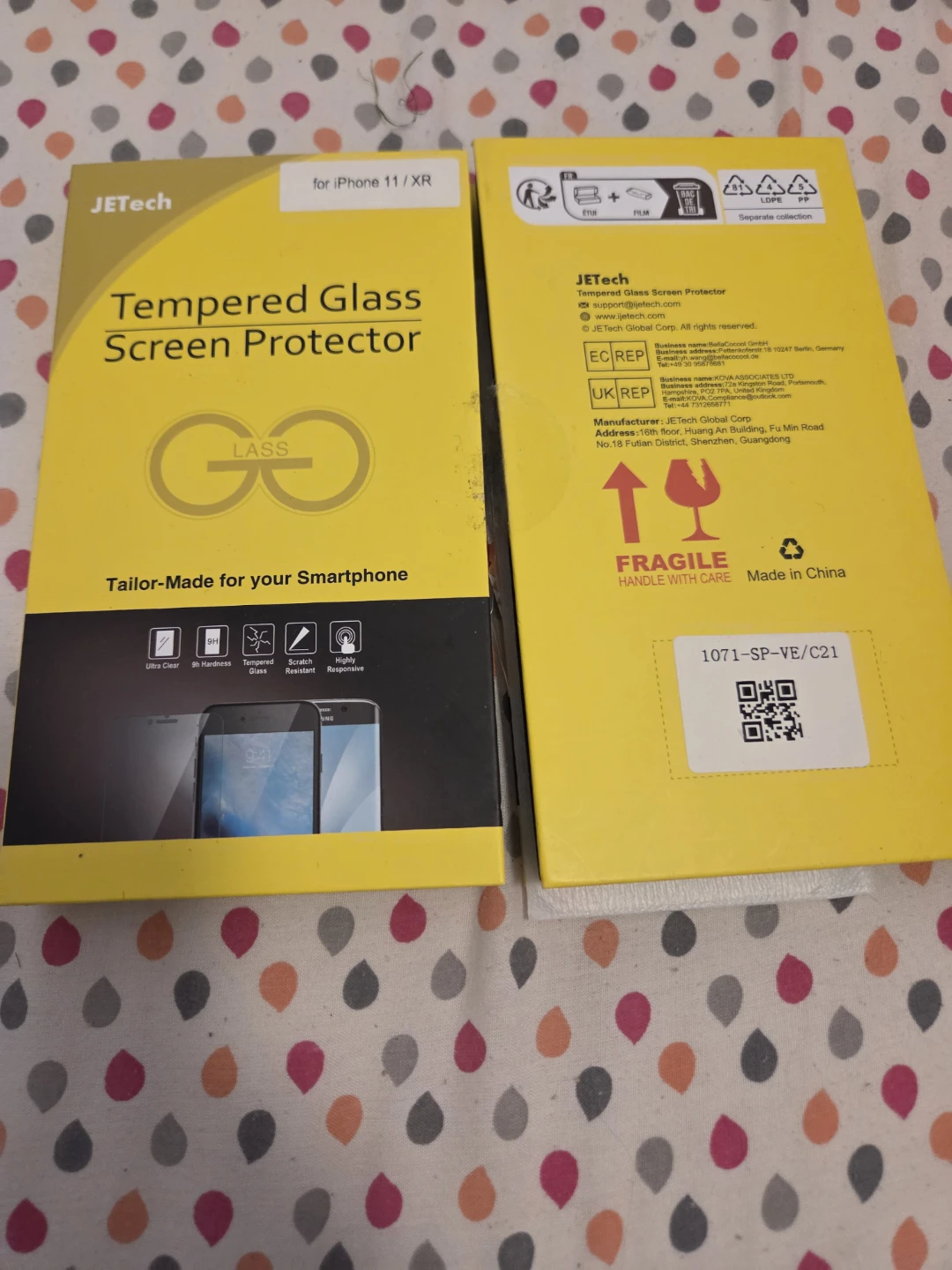 JEtech Tempered Glass Screen Protector for iPhone 11 / XR - photo 2