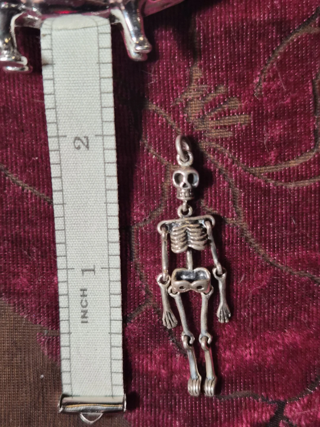 925 Silver Skeleton Charm Pendant - photo 2