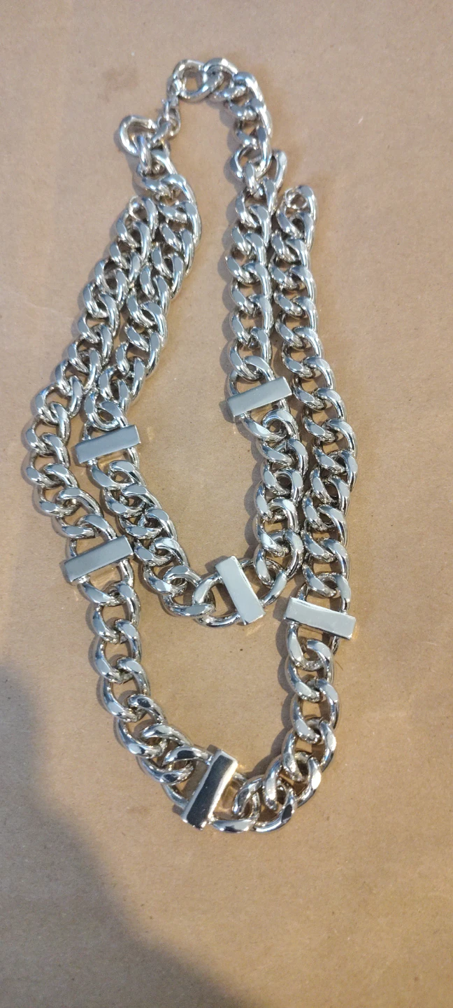 Silver Chunky Chain Necklace - photo 2