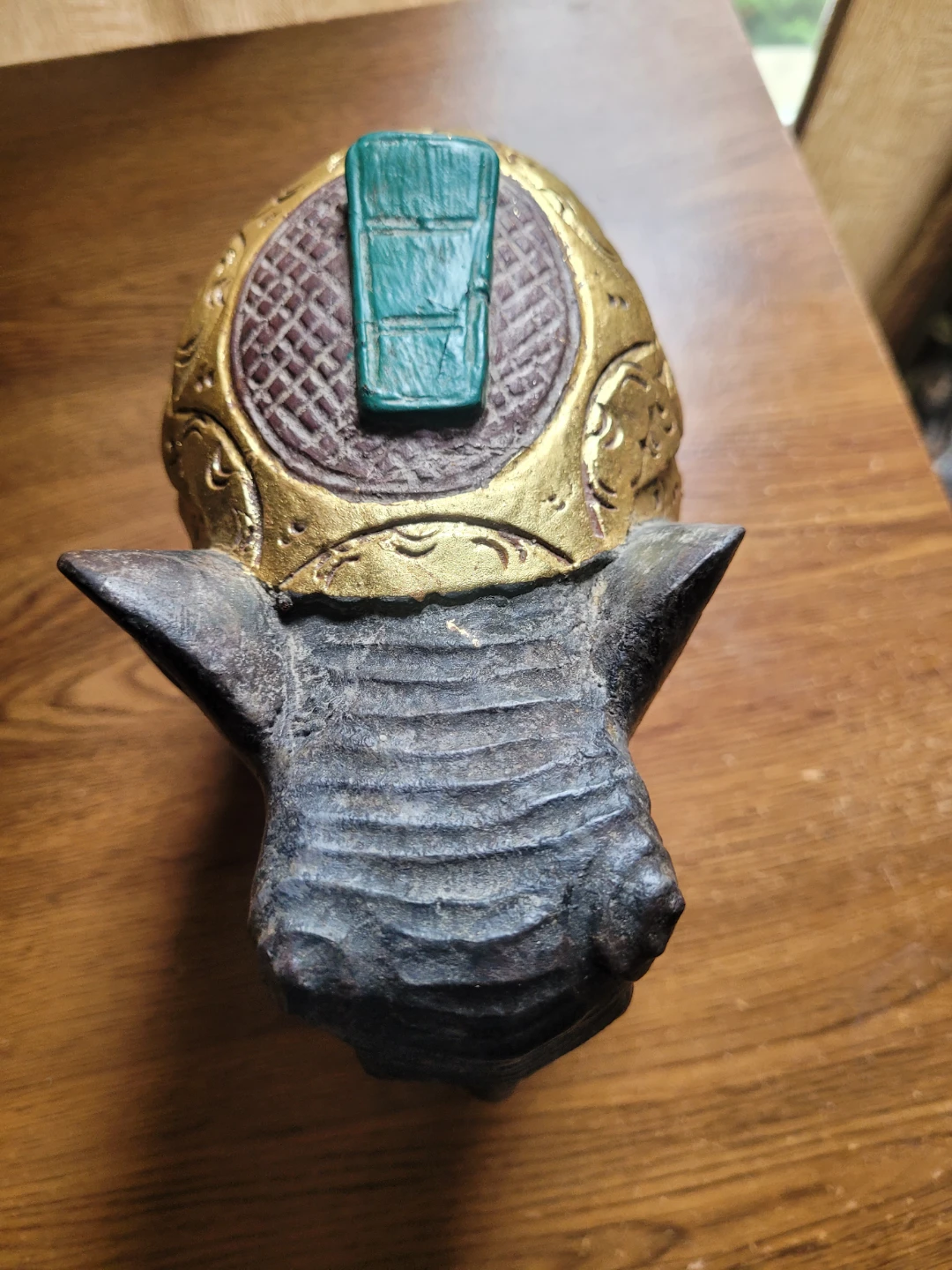 Carved wood elephant - photo 4