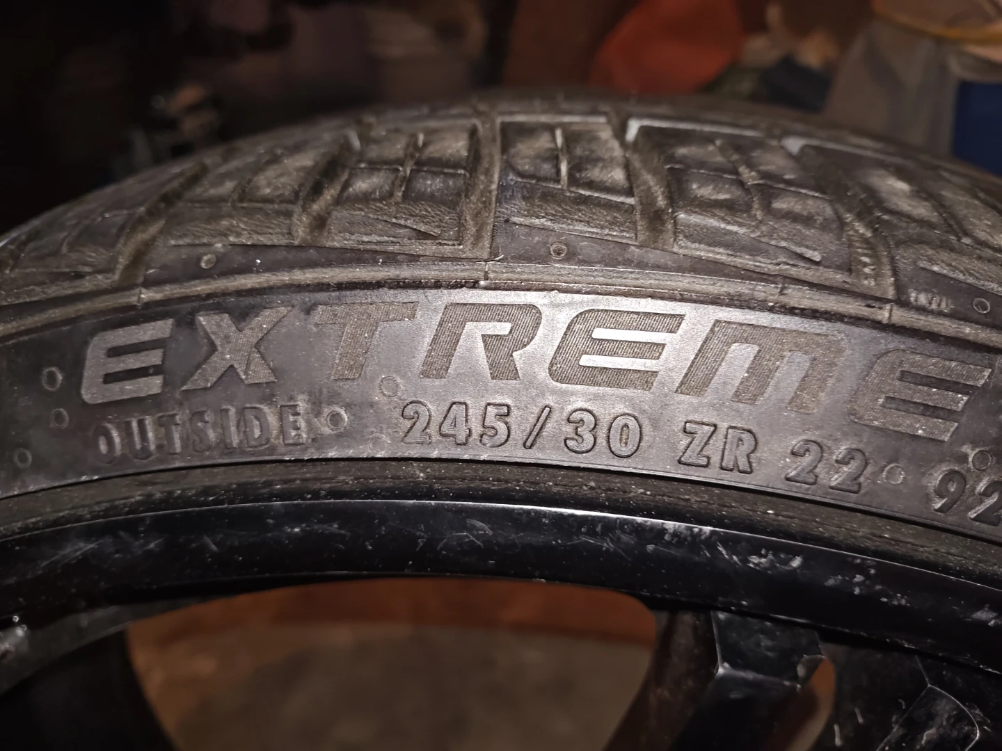 ExtremeContact Tire 245/30 ZR22 with rim - photo 3