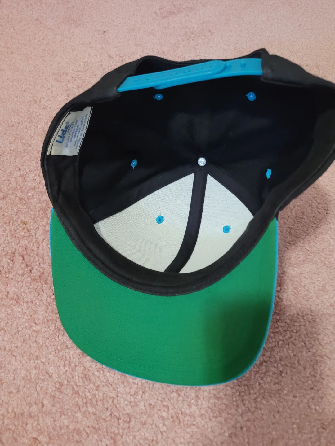 Lids Snapback Hat - Black, Blue, Green - photo 4
