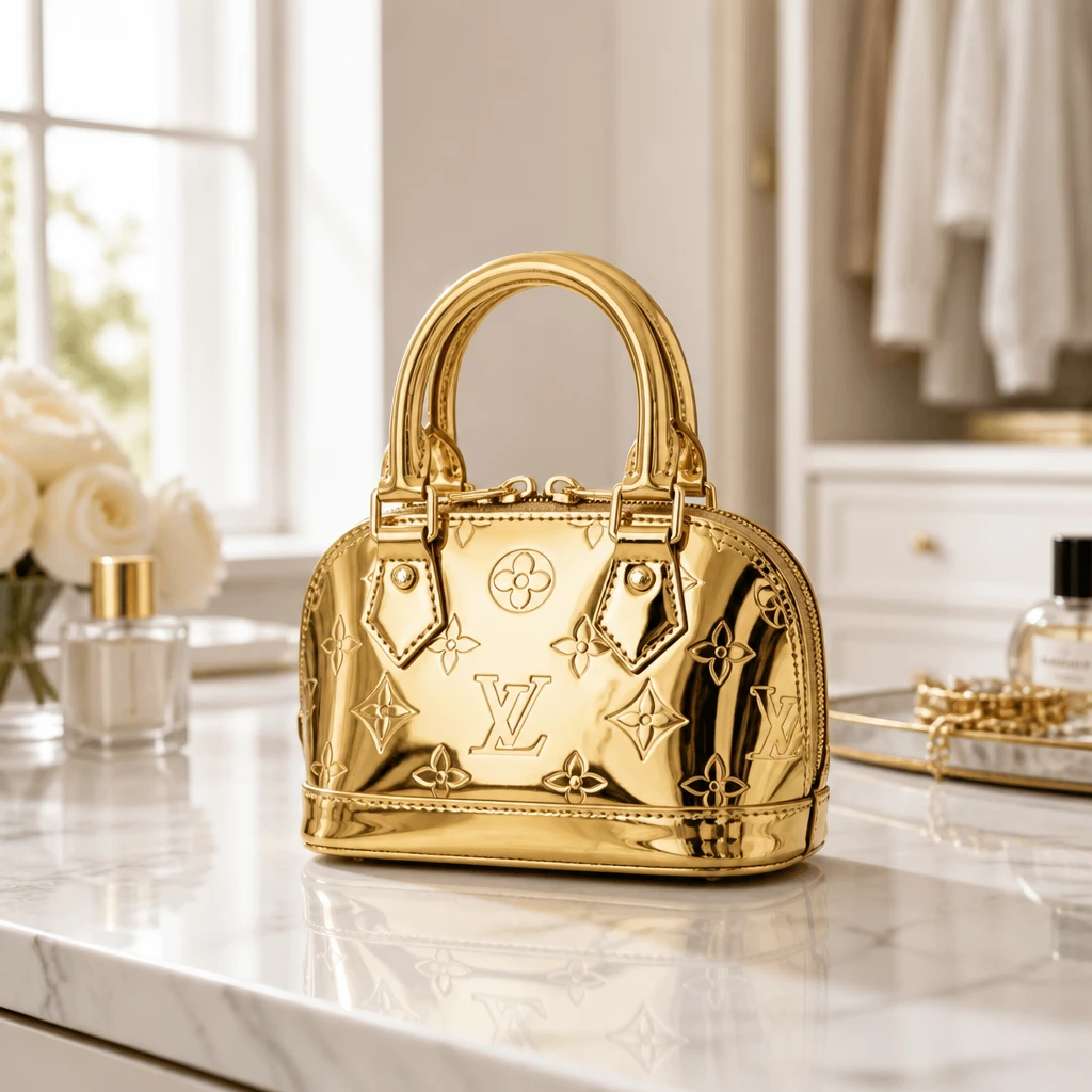 Louis Vuitton Alma Bag - Gold