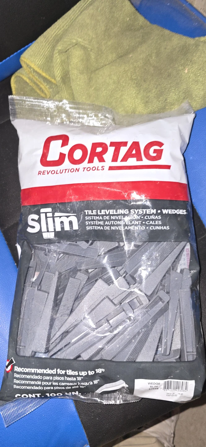 Cortag Slim Tile Leveling System Wedges - 100 Count