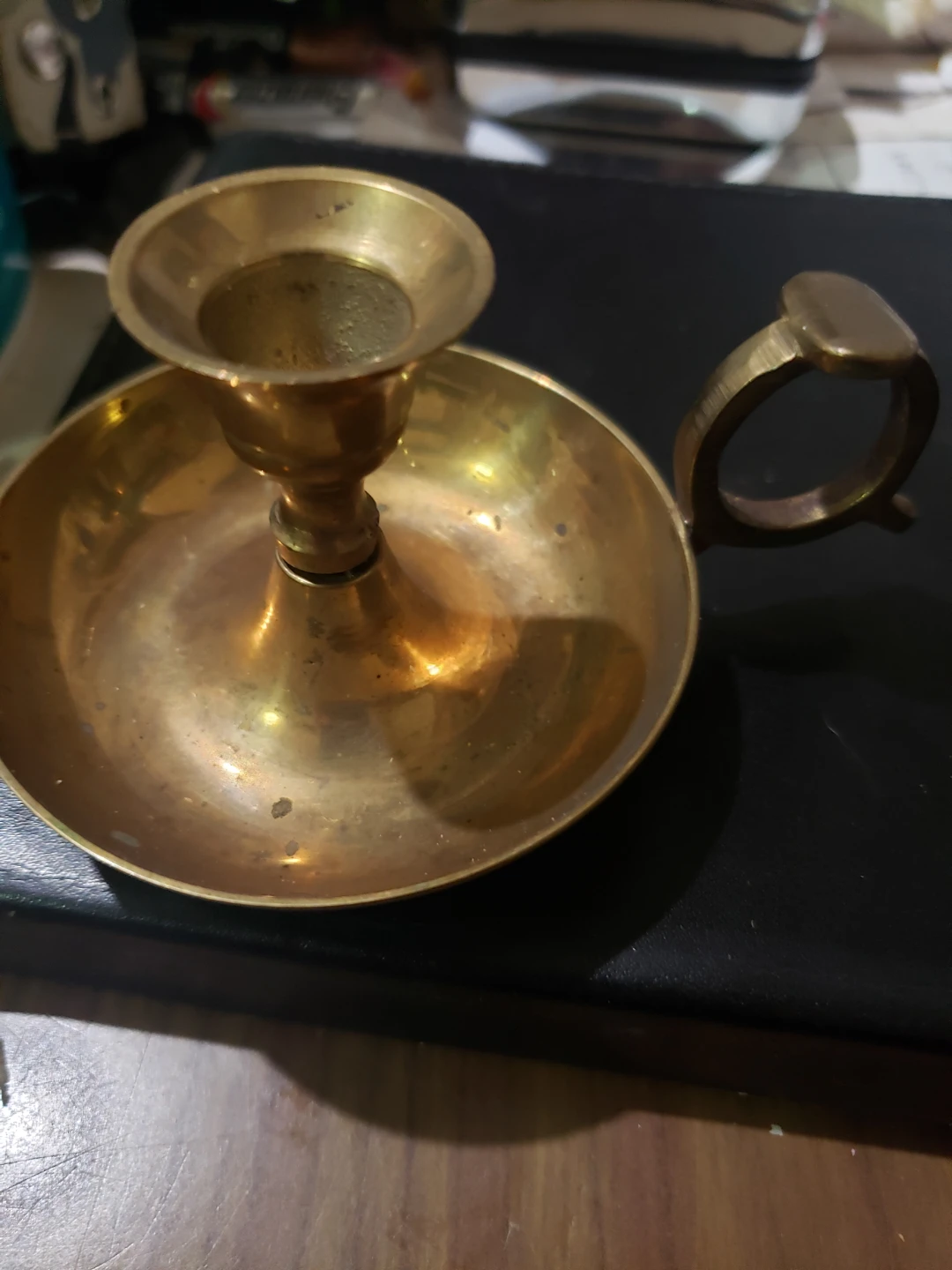 Brass Candlestick Holder - photo 2