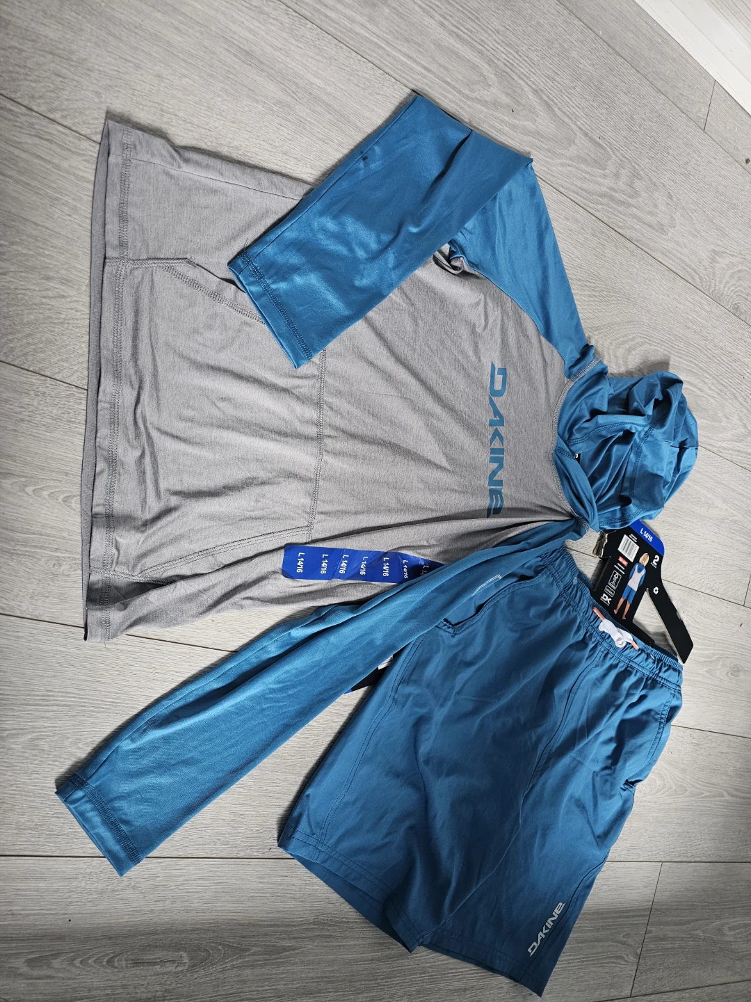 Dakine Youth Blue 2-Piece Set - Size L 14/16