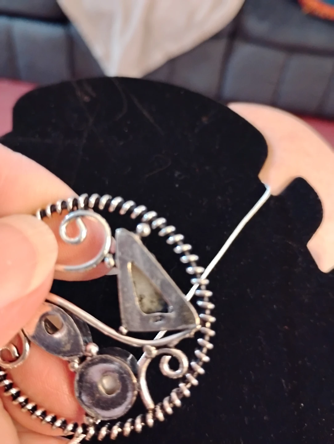 Sterling Silver Necklace with Assorted Gemstones - photo 3