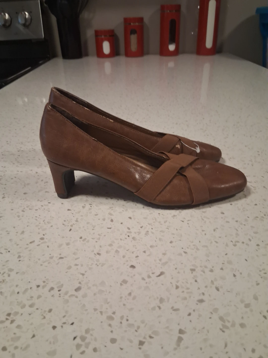 Brown heels